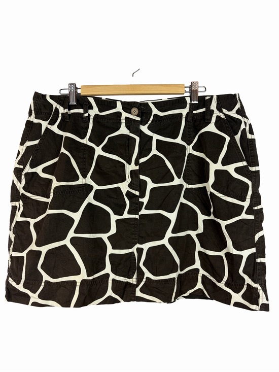 Lands' End Pants - Lands’ End Giraffe Print Cotton Skort Skirt Size 18 Safari Animal Print